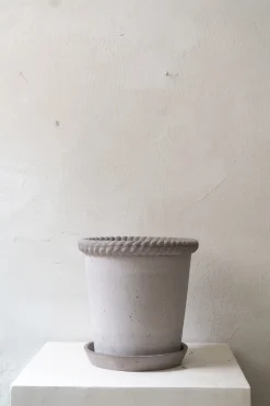 Emilia krukke, raw grey
