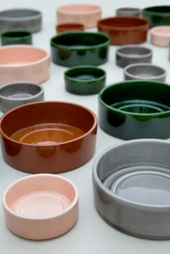 Hoff krukke, raw grey + rosa underskål