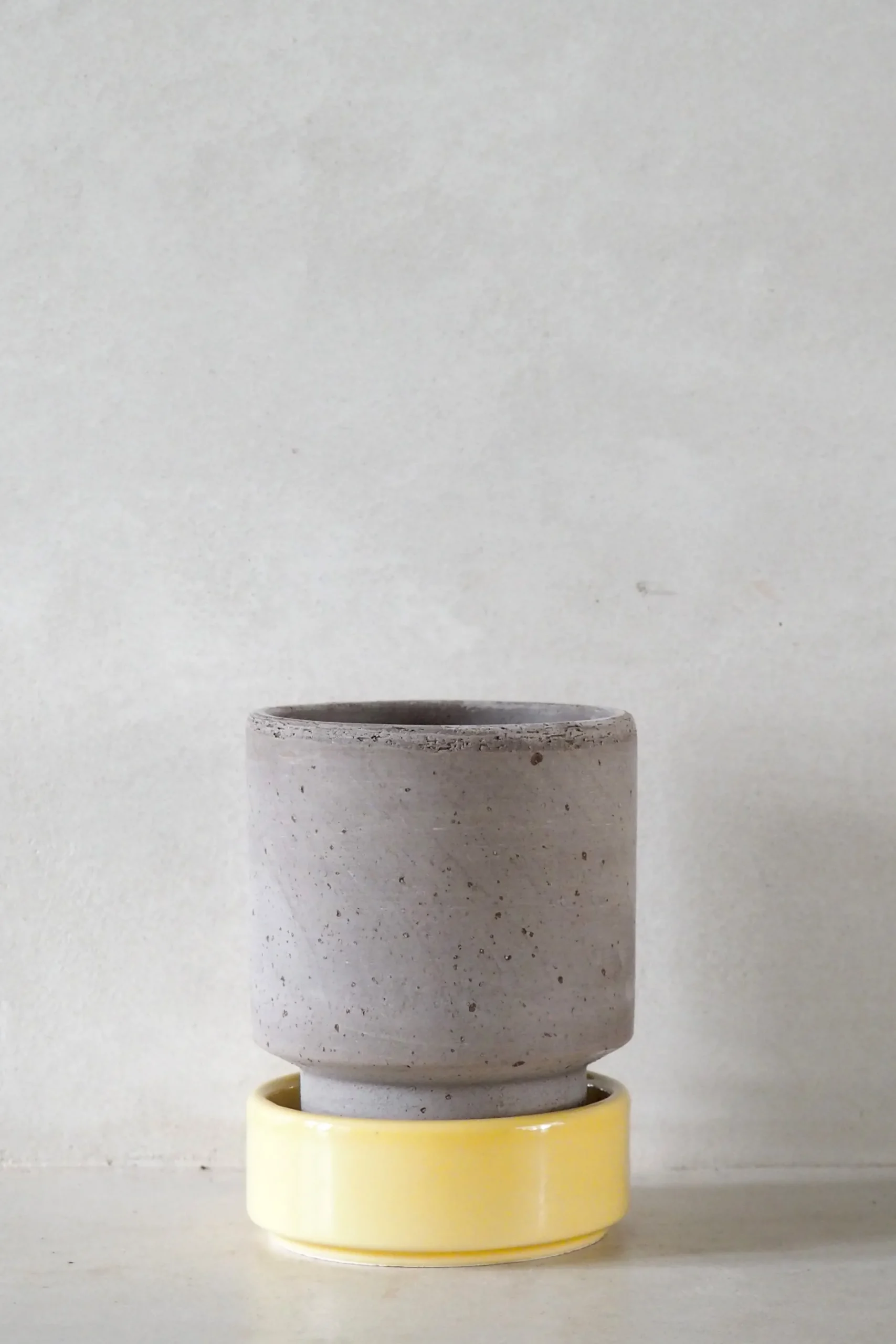 Hoff krukke, raw grey + Yellow underskål