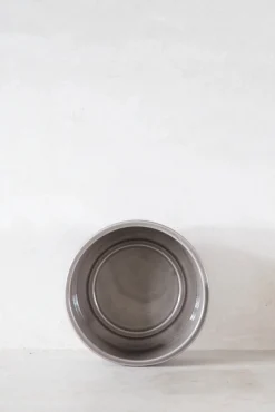 Hoff underskål, glaseret grå