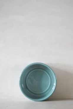 Hoff underskål, glaseret Misty Blue