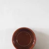 Hoff underskål, glaseret rustrød