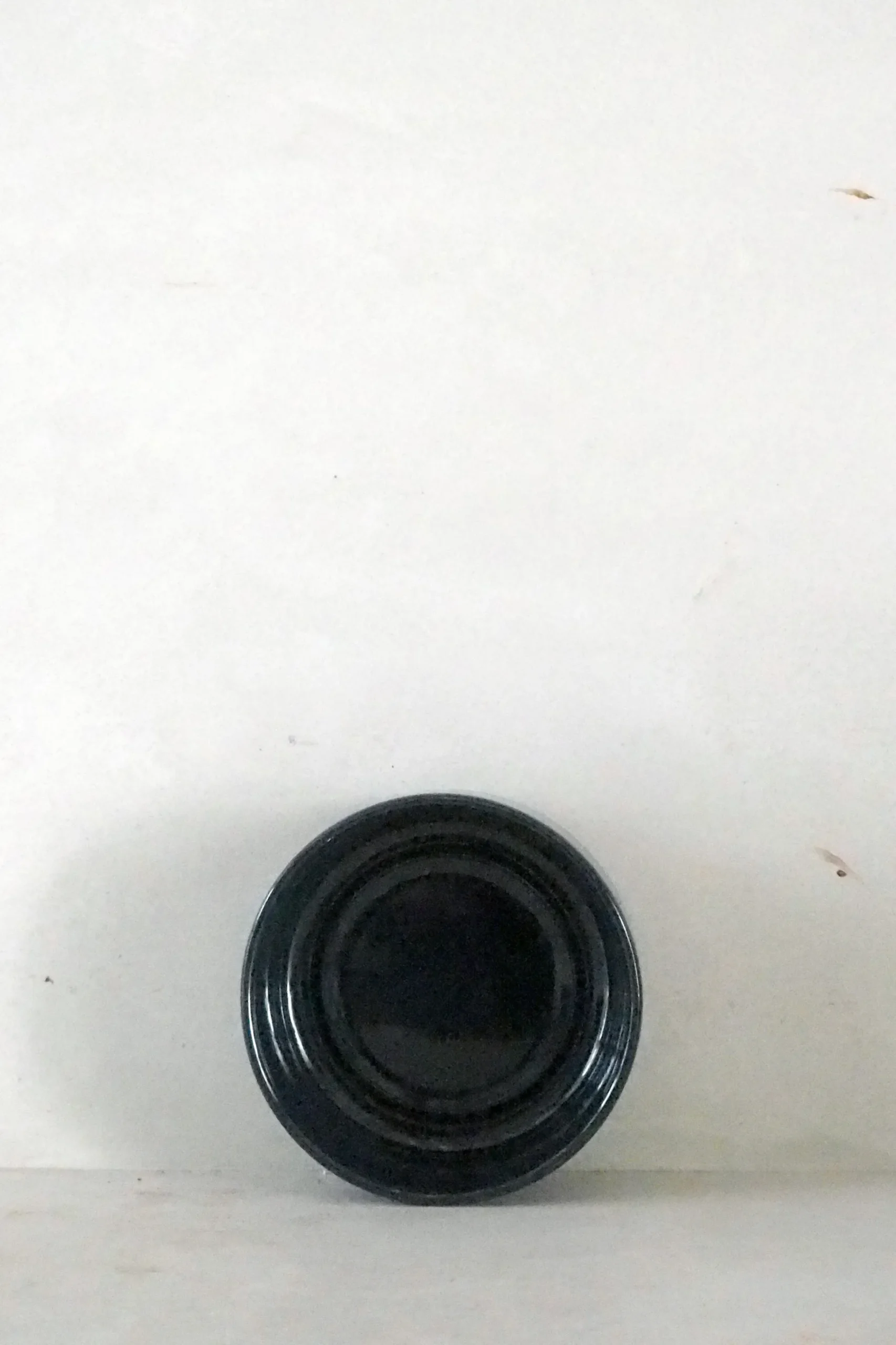 Hoff underskål, glaseret Sapphire Blue