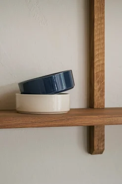 Hoff underskål, glaseret Sapphire Blue