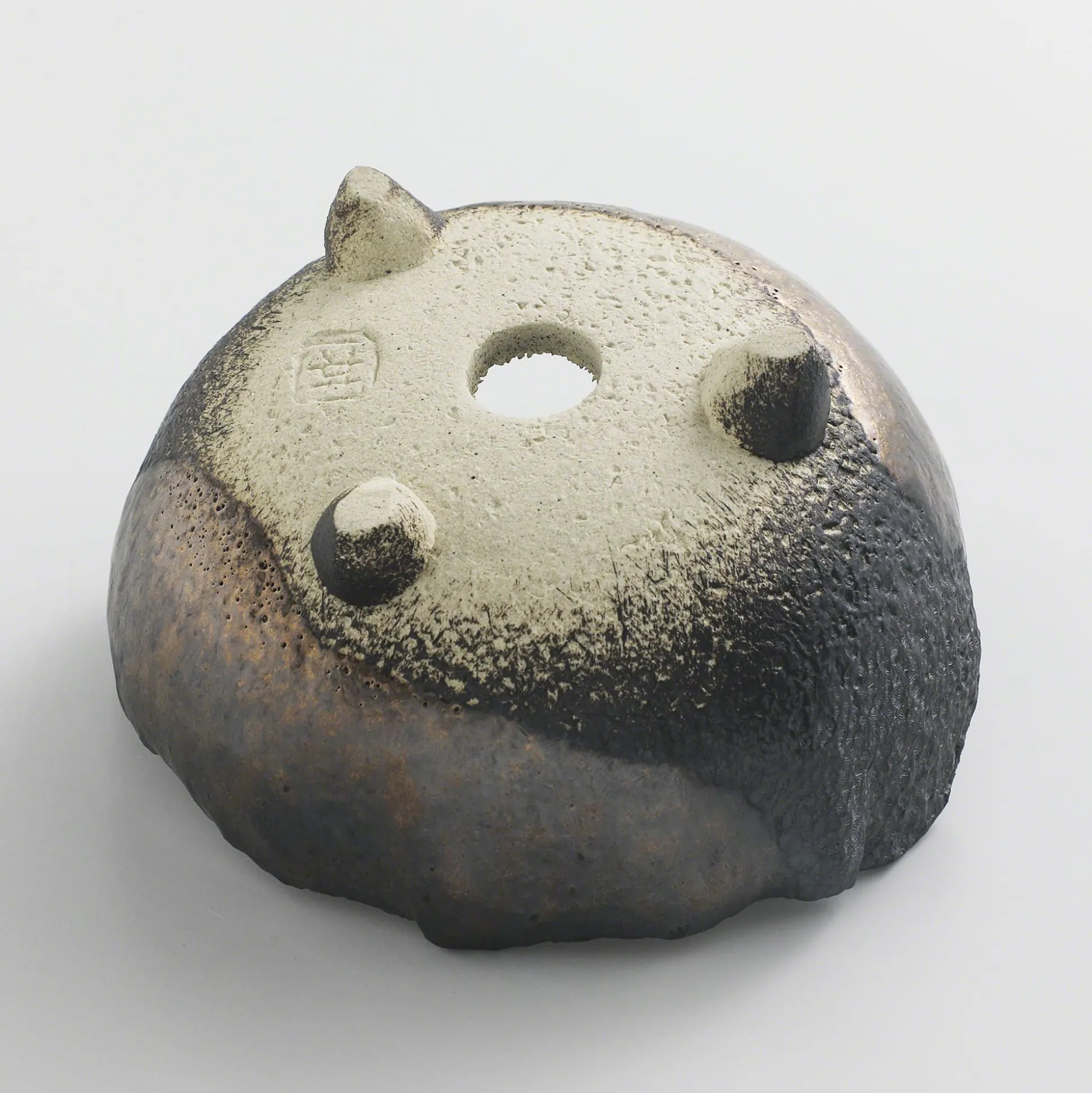 Japansk bonsai krukke, håndlavet, sort