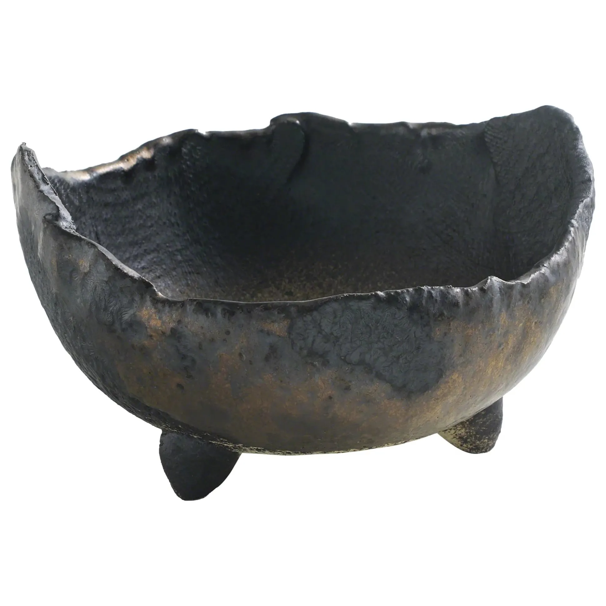 Japansk bonsai krukke, håndlavet, sort