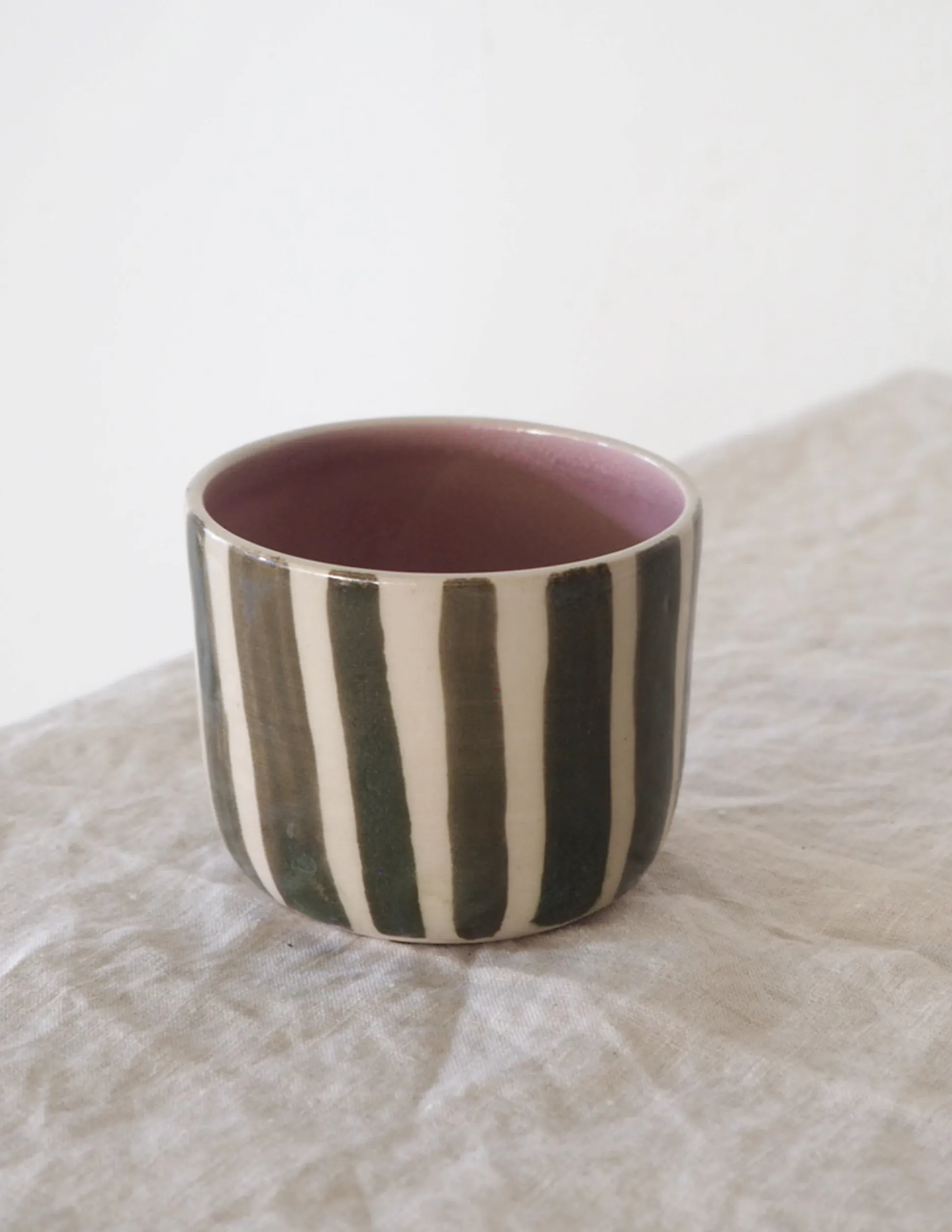 StineMei Plantekop - Stribet grøn